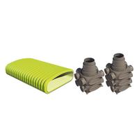Buderus Logaplus Paquete de distribución de aire FK170 140x50mm Sistema de conductos planos hasta 170m2 - 7739619937