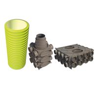 Buderus Logaplus Paquete de distribución de aire RR250 sistema de conducto redondo de 75 hasta 250m2 - 7739619935