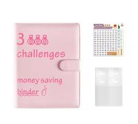Budget Binder - Money Savings Book Set, PU Leather Money Organizer With 100 Cash Envelope, Savings Binder Organizer, Moneys Saving Wallet, Saving Binders Cash Organizers Travel Diary Offices