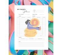 Budget Book for Tracking Income and Spending: My Finance Planner: Track Income, Expenses, and Balance with Ease | 8”X10” with 122 Pages