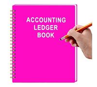 Budget Checkbook Register, Household Ledger Book, Checking Account Tracking Notebook, Expense Recording Organizer Tool Money Record System for Landlords Caregivers Home Office Use 8.46x6.5x0.79 inches