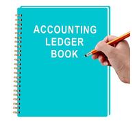 Budget Checkbook Register, Household Ledger Book, Checking Account Tracking Notebook, Expense Recording Organizer Tool Money Record System for Landlords Caregivers Home Office Use 8.46x6.5x0.79 inches