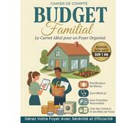 Budget Familial - Cahier de Compte: Carnet de Gestion Familiale - Agenda Non Daté - Budget 12 Mois avec Bilan Mensuel et Annuel - Planificateur de ... - Contacts et Identifiants - Intérieur Gris