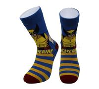Budget Gifts Wolverine X-Men - Calcetines de pantorrilla para hombre, talla 6-11, multicolor, 6-11