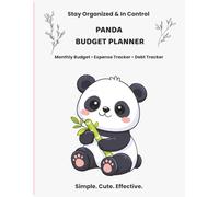 Budget Planner: Simple & Beginner Friendly | Cute Panda-Themed Finance Organizer | Track income, expenses, and debt