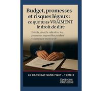 Budget, promesses et risques légaux : ce que tu as VRAIMENT le droit de dire: Évite le pénal, le ridicule et les promesses impossibles pendant ta campagne municipale (Le Candidat Sans Filet)