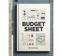 Budget Sheet Notebook: Take Control of Your Finances with This Simple and Effective Budget Sheet Notebook!