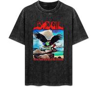 Budgie Never Turn Your Back On A Friend Summer Casual tee Short Sleeve Crew Neck Cotton Tops Unisex Washed Vintage T-Shirt Black