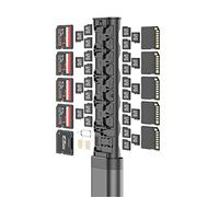 Budi - Tarjeta de memoria de aleación para microSD, organizador completo SD y Nano Sim