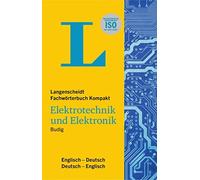 Budig, P Langenscheidt Fachwtb. Kompakt Elektrotechnik - (German Impo Book NUEVO