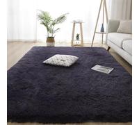 BUDINGHY Alfombra Lavable 120 x 240 cm Antideslizante Resistente, Lavable Alfombras para Sala de Estar Alfombra Salón Moderna para Salón Dormitorio y Zonas Interiores, Habitación, Gris Oscuro