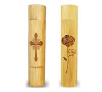 budiniao 2 urnas pequeñas para esparcir Cenizas, urnas humanas de para Madera con Forma de Flor de Vida para Mayor robustez, Acabado Pulido, fácil de Usar, Conjunto 2