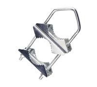 budiniao Abrazadera de mástil de Antena Premium y Bloque mordaza en V con Perno en U, Conjunto Resistente para Exteriores casa con excelente Durabilidad. Bloque mordaza V con Perno U, Antena