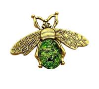 budiniao Accesorio de costura único, organizador magnético de alfileres en forma abeja que organiza los alfileres mientras se cose o se hace costura, lo suficientemente, Verde, 4.7 x 3.5 cm