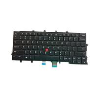 budiniao Accesorio para portátil Teclado de Repuesto X240 X240S X250 X260 X270 Teclado de Repuesto Esencial Color Negro Reemplazar Directamente inglés con Punto