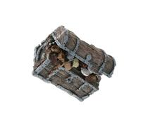 budiniao Adorno de Cofre del Tesoro, Adornos para pecera, decoración de Acuario, características excepcionales Resistencia al Color para una diversión Duradera, decoración