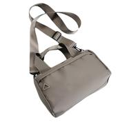 budiniao Bolsa deportiva para hombre y mujer con correas de hombro desmontables. Hay correas de hombro desmontables y ajustables que se pueden usar, gris