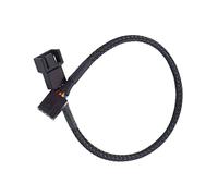 budiniao Cable convertidor de extensión para Ventilador de Caja de Ordenador, Cable de alimentación Trenzado de 4 Pines, Accesorios portátiles para Placa Base de 1,4mm de diámetro, 27cm