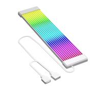 budiniao Cable de extensión para Tira de luz LED ARGB 5 V y 3 Pines para computadora Escritorio, Mejora el Rendimiento Visual la Placa Base, 12 Tiras Blancas, 23.5 x 1 cm