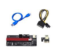 budiniao Cable extensor PCI-E USB 3,0, 6 pines, 1X a 16X, tarjeta de visualización, portátil, vídeo doméstico, ordenador, piezas de adaptador de PC de escritorio
