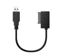 budiniao Cable SATA USB 2,0 Profesional para el hogar, Oficina, portátil, Lector de CD, Accesorios para PC, Adaptador de Controlador óptico Externo, línea de conexión