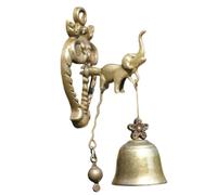 budiniao Campana Vintage con Forma de Gato. Instalación Sencilla, Resistente al Viento. para Patios y Balcones, bebé Elefante