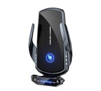 budiniao Cargador inalámbrico rápido para Coche, Soporte magnético con Sensor automático, solución de Carga Dual para Seguridad de teléfonos móviles, Soporte Universal para Cargador inalámbrico para