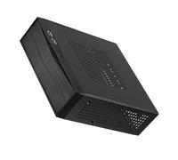 budiniao Chasis versátil para Juegos Mini ITX, Carcasa Negra para una gestión eficiente del Espacio y un fácil Acceso, para Sistema de Cine en casa, Fuente de alimentación Aluminio, M05,