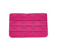 budiniao Correa de extensión extensores de sujetador hebilla 4 ganchos sujetador ganchos transpirable práctico reemplazo 3 filas para ropa interior, Rosa roja