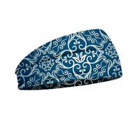 budiniao Diadema Deportes Estampado floral Transpirable Banda para el sudor Accesorios para el cabello Envoltura, tipo 3