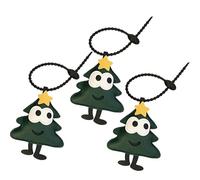 budiniao Estuche 3Pec con Forma de Manzana, de Cuero, Resistente a arañazos, con rastreador GPS. Estuche para Carteras, Bolsos y Mascotas, árbol Navidad