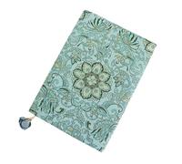 budiniao Funda de tela elástica reutilizable y ajustable con diseño floral para libros de tapa dura, funda tela duradera para diario, decoración, regalo A5 y A6.