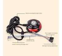 budiniao Interruptor de botón de computadora con Soporte de Cable de 160 cm, Botones pulsadores de Fuente de alimentación, Accesorios de extensión de Hotel de Oficina para el hogar