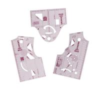 budiniao Juego de reglas de moda para estudiantes sastrería y diseño. Herramientas medición claras en un paquete. Fácil usar. Regla tela diseñada para estudiantes sastrería. Escala