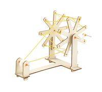 budiniao Máquina de tejer de lana hecha a mano que fomenta las habilidades los niños a través una experiencia tejido atractiva e interactiva. Máquina tejer Para madera para niños hecha mano.