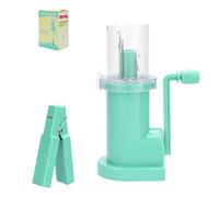 budiniao Minimáquina de tejer compacta para el hogar y viajes. Disfruta de tus manualidades en cualquier lugar. Contrapeso fijo que asegura una tensión, verde