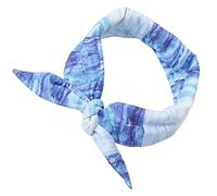 budiniao Pañuelos refrescantes para Perros | a tu Cachorro un Look Fresco y Elegante | Bufanda refrescante | Collar refrescante para Gatos | Regalos de Verano para Perros, Azul, l