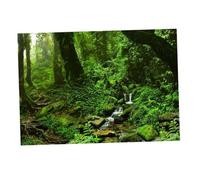 budiniao Póster de Paisaje de Acuario, Imagen única de Fondo para pecera, CREA Efectos Impresionantes en paisajismo acuático, decoración de Pared para, Verde Hierba, 122x46cm