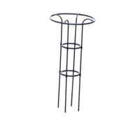 budiniao Soporte vertical para flores con enrejado y sombrilla, de primera calidad, para pepinos trepadores, práctico y que embellece el jardín y mejora el aspecto general, Negro, 100 centímetros