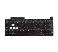 budiniao Teclado retroiluminado, diseño español, Teclado Negro para Juegos, teclados retroiluminados, reemplazo Adecuado para ROG Strix G731