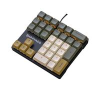 budiniao Teclado RGB de finanzas y Contabilidad XDA Se Adapta a los Dedos para una Entrada rápida Mejora la Velocidad y precisión de la Entrada Teclado ABS, Eje Rojo Verde