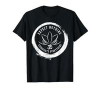 Budismo Esperar Nada Apreciar Todo Om Yoga Regalo Camiseta gráfica económica, Hombre, Negro, XL