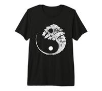 Budismo Zen Budista del árbol bonsái de Yin Yang Camiseta Premium
