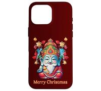 Budista Navidad Buda Zen Mindfulness Meditación Vacaciones Carcasa para iPhone 16 Pro MAX