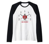 Budo, Artes Marciales, Las Siete Virtudes de BushidoT-Shirt Camiseta Manga Raglan