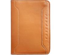 BUEAY Soporte para pasaporte, cierre magnético, bloqueo RFID, cartera de viaje, funda para pasaporte, funda para tarjeta de embarque, artículos esenciales de viaje, Marrón, Minimalista