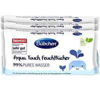 Bübchen Aqua Touch - Toallitas húmedas para recién nacidos y bebés, con 99% de agua pura (3 x 48 unidades)