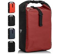 Büchel Bolsa de Bicicleta para portaequipajes I Resistente al Agua y con Capacidad para hasta 10 kg I Bolsa de Bicicleta para portaequipajes de Lona, Bolsa de portaequipajes