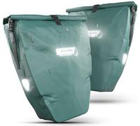 Büchel Alforjas para portaequipajes, 2 Unidades, 25,4 L - 100% Impermeable, con asa y Correa para el Hombro, Bolsa para Bicicleta, Bolsa para portaequipajes, Bolsas traseras para Bicicleta