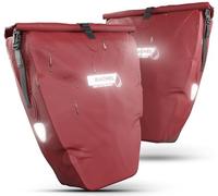 Büchel Alforjas para portaequipajes, 2 unidades, 25,4 L - 100% impermeable, con asa y correa para el hombro, bolsa para bicicleta, bolsa para portaequipajes, bolsas traseras para bicicleta